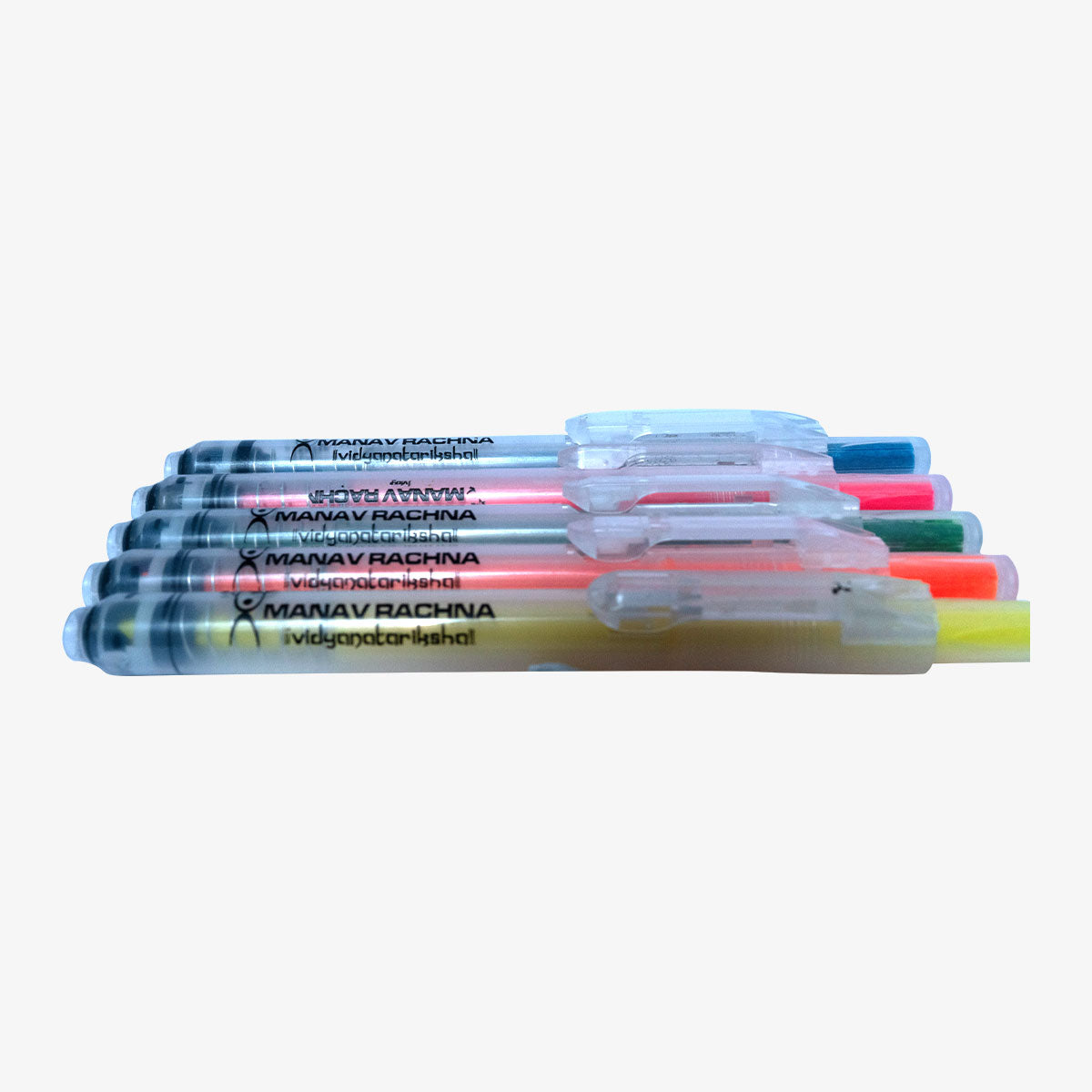 Innovative Chisel-Point Highlighters - 5 Vibrant Shades, Non-Toxic, Child-Safe