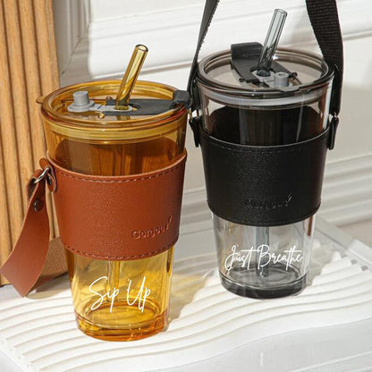 Elegant Leather Tumbler